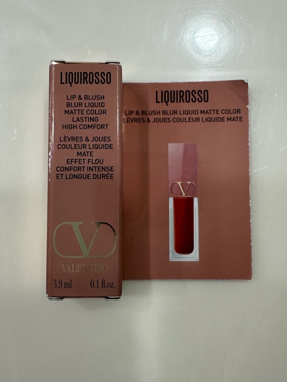 🌻 2/$10 Valentino Liquirosso Lip & Blush Blur Liquid Matte 302R Pink Is Punk